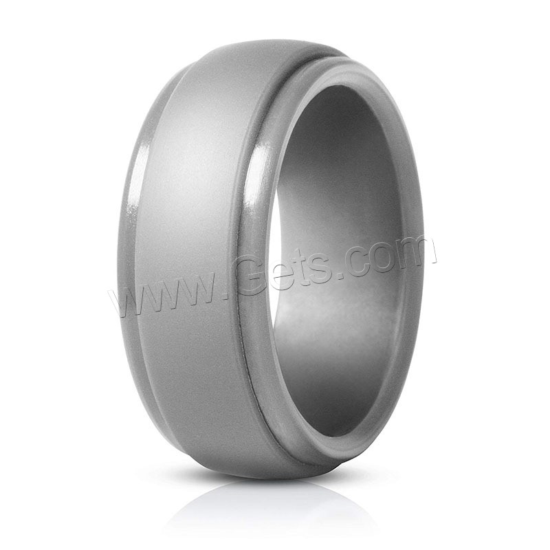 Silicone Finger Ring, Unisex & different size for choice, more colors for choice, 8*2.5mm, Sold By PC