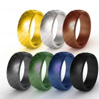 Силиконовое кольцо, Силикон, Мужская & разный размер для выбора, Много цветов для выбора, 8.7*2.5mm, продается PC