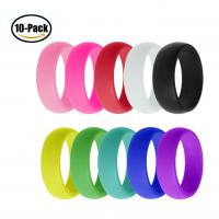 Silicone Finger Ring, ring shape, Unisex mixed colors, 8*2.8mm 