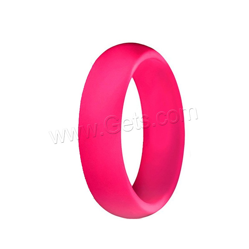 Silicone Finger Ring, Unisex & different size for choice, more colors for choice, 5.7*2mm, Sold By PC