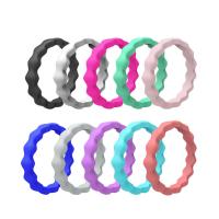 Силиконовое кольцо, Силикон, Мужская & разный размер для выбора, Много цветов для выбора, 3*2mm, продается указан