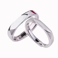 925 Sterling Silver Couple Ring, platinum plated, fashion jewelry US Ring 