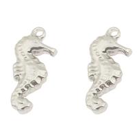 Stainless Steel Animal Pendants, Seahorse, original color Approx 1.5mm 