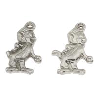 Stainless Steel Animal Pendants, Monkey, original color Approx 1mm 