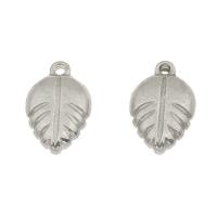 Stainless Steel Leaf Pendant, original color Approx 1mm 