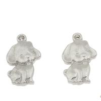 Stainless Steel Animal Pendants, Dog, original color Approx 1mm 