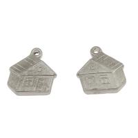 Stainless Steel Pendants, House, original color Approx 1mm 