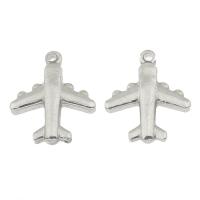Stainless Steel Vehicle Pendant, Airplane, original color Approx 1.5mm 