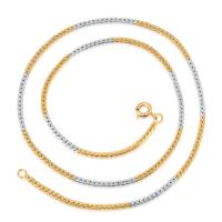 Латунь цепи ожерелье, ювелирные изделия моды & Женский, 45cm, длина:Приблизительно 17.71 дюймовый, продается Strand