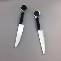 Acrylic Drop Earring, stainless steel post pin, Knife, for woman 