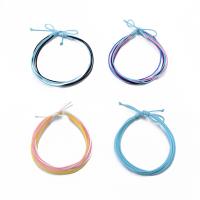 Fashion Create Wax Cord Bracelets, waxed cord, with 6.5cm extender chain, handmade, 4 pieces & Unisex, 17+6.5cm 