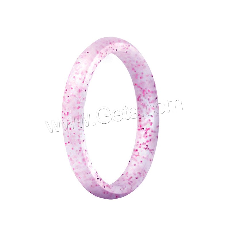 Silicone Finger Ring, 7 pieces & different size for choice & for woman, more colors for choice, 2.7*2mm, Sold By Set