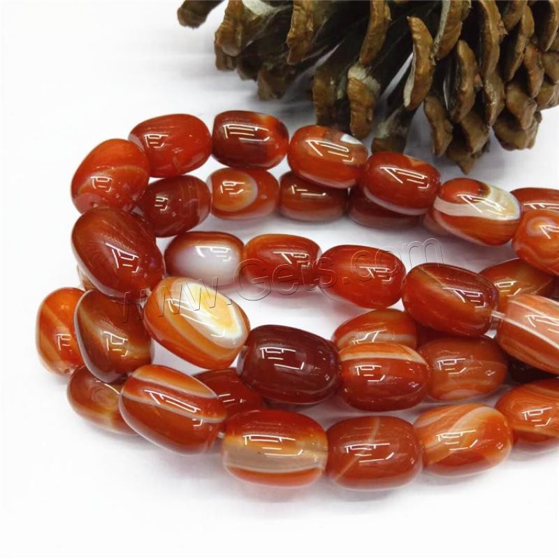 Natürliche Streifen Achat Perlen, DIY & verschiedene Größen vorhanden, Bohrung:ca. 1mm, verkauft von Strang