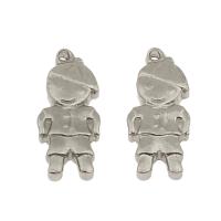 Stainless Steel Animal Pendants, Boy, original color Approx 1mm 