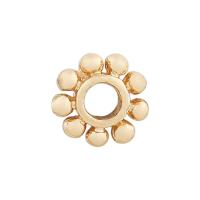 perla de cobre, metal, chapado en color dorado, Bricolaje & diverso tamaño para la opción, Vendido por UD