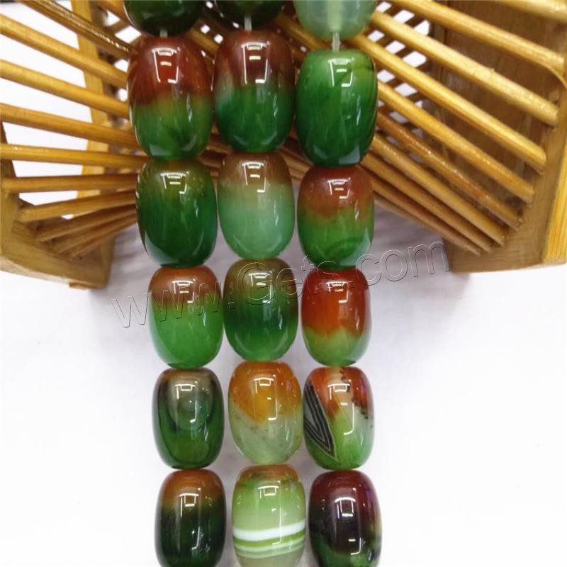 Natürliche Malachit Achat Perlen, DIY & verschiedene Größen vorhanden, grün, Bohrung:ca. 1mm, verkauft von Strang