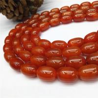 Natürlich rote Achat Perlen, Roter Achat, Modeschmuck & DIY, 14*10mm, Bohrung:ca. 1mm, ca. 28PCs/Strang, verkauft von Strang
