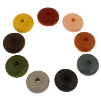 Dyed Wood Beads, large hole 22*10mm Approx 4mm 