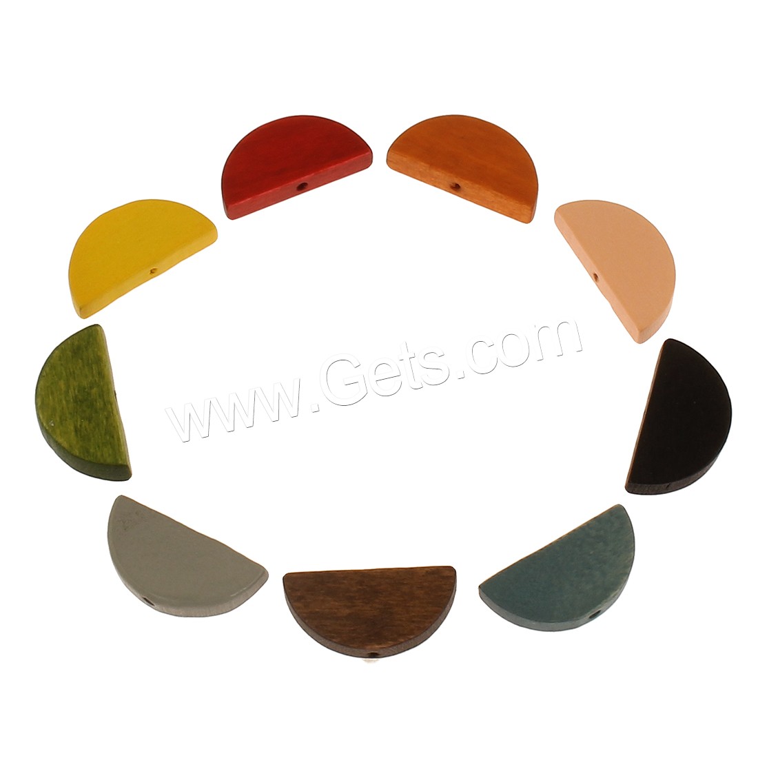 Perles en bois teints, normes différentes pour le choix, plus de couleurs à choisir, Environ 5000PC/sac, Vendu par sac