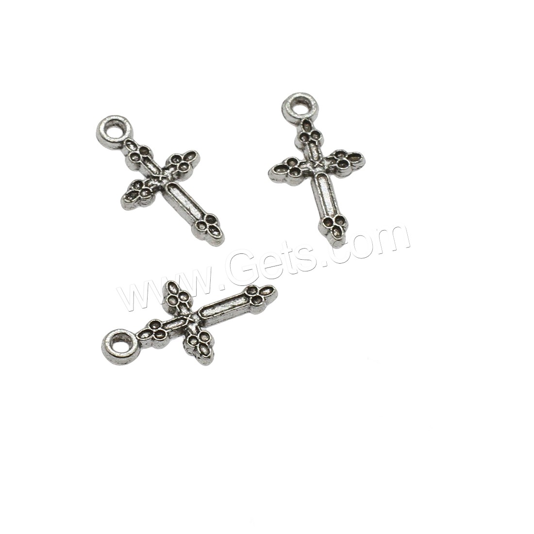 Zinc Alloy Cross Pendants, plated, more colors for choice, 10.5x19.5x1.8mm, Hole:Approx 1.6mm, Approx 2000PCs/KG, Sold By KG
