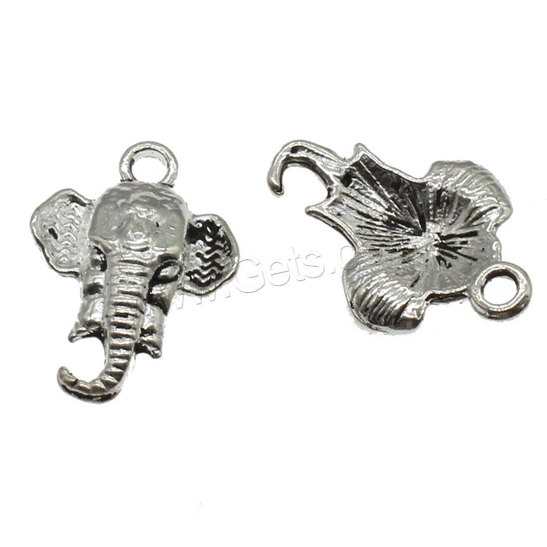 Zinc Alloy Animal Pendants, Elephant, plated, more colors for choice, 14.5x21x3mm, Hole:Approx 2mm, Approx 625PCs/KG, Sold By KG