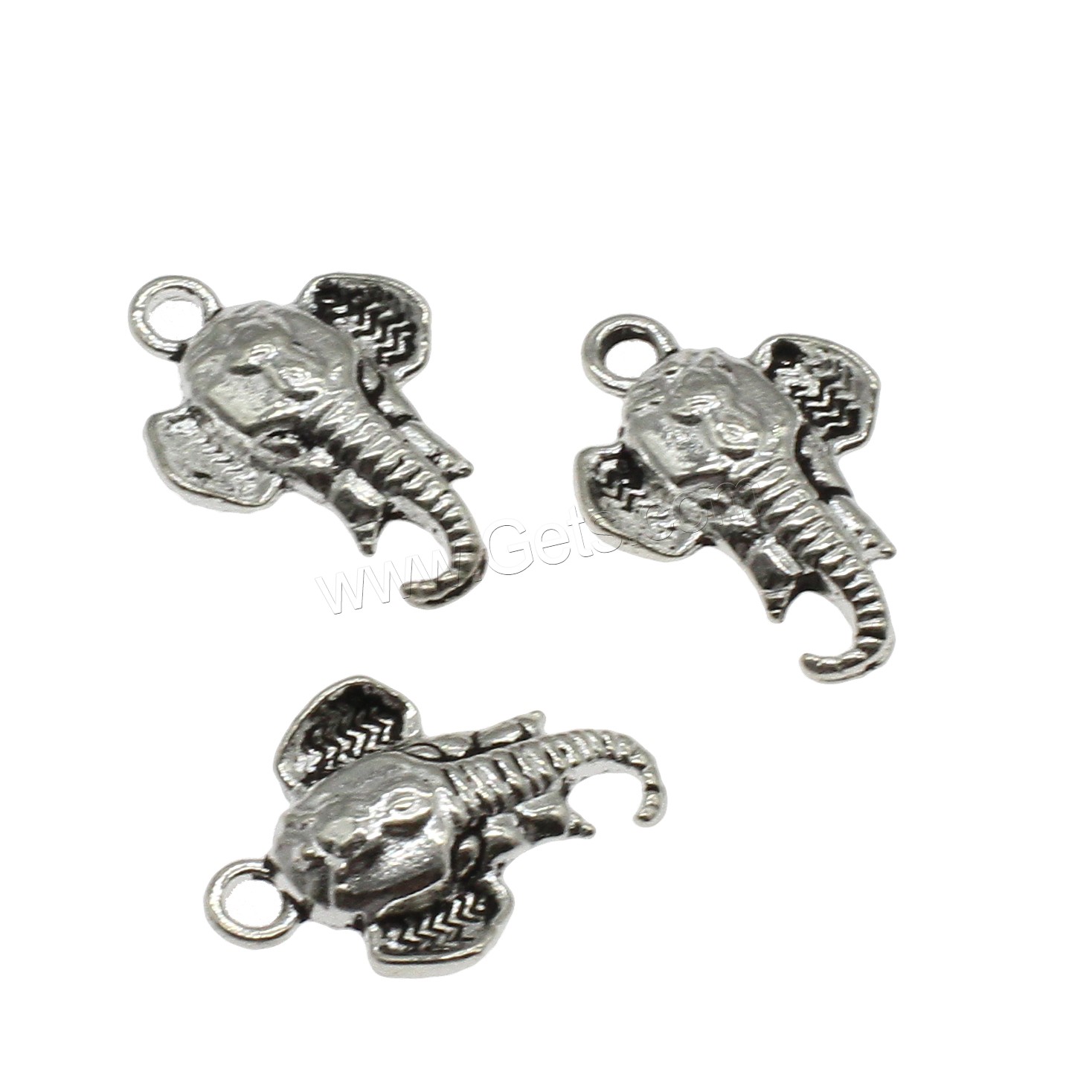 Zinc Alloy Animal Pendants, Elephant, plated, more colors for choice, 14.5x21x3mm, Hole:Approx 2mm, Approx 625PCs/KG, Sold By KG