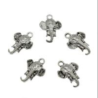 Zinc Alloy Animal Pendants, Elephant, plated Approx 2mm, Approx 