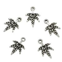 Zinc Alloy Leaf Pendants, plated Approx 1.6mm, Approx 