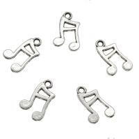 Zinc Alloy Hollow Pendants, Music Note, plated Approx 1.6mm, Approx 