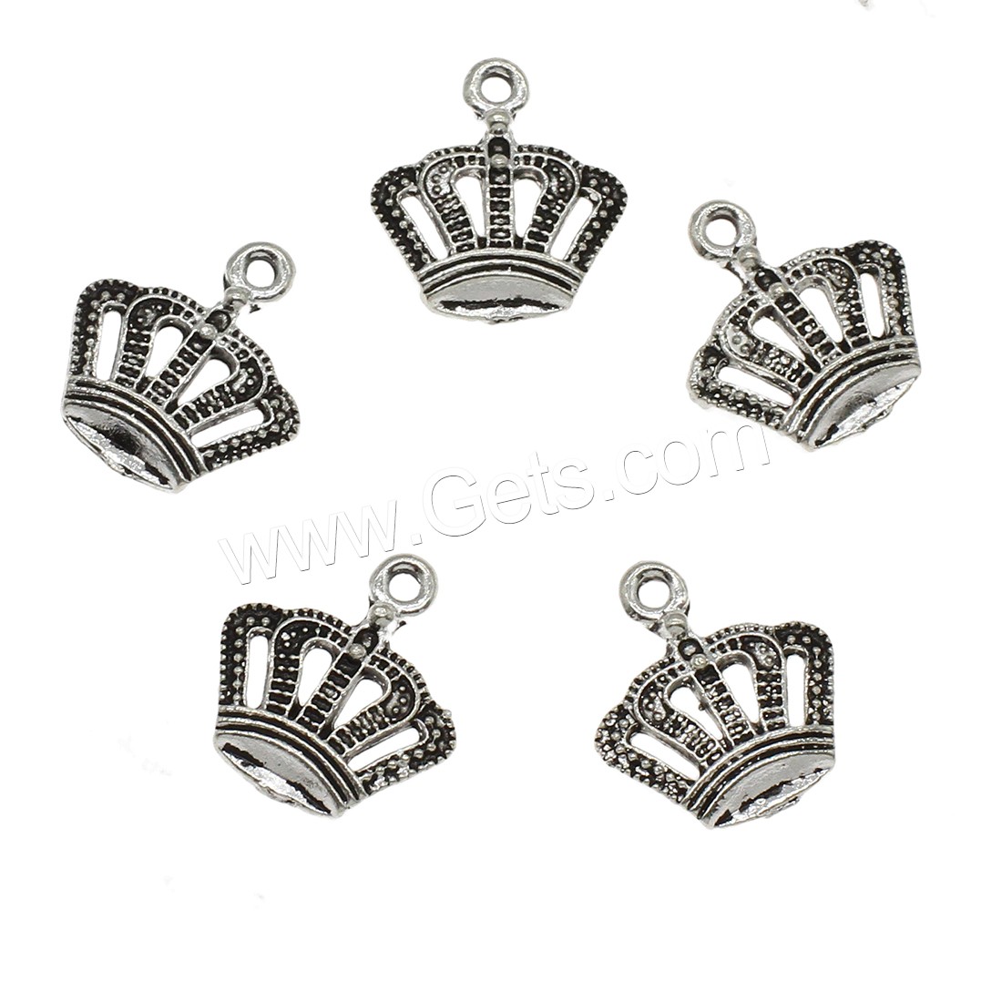 Zinc Alloy Crown Pendants, plated, hollow, more colors for choice, 15x16.5x2mm, Hole:Approx 1.6mm, Approx 833PCs/KG, Sold By KG
