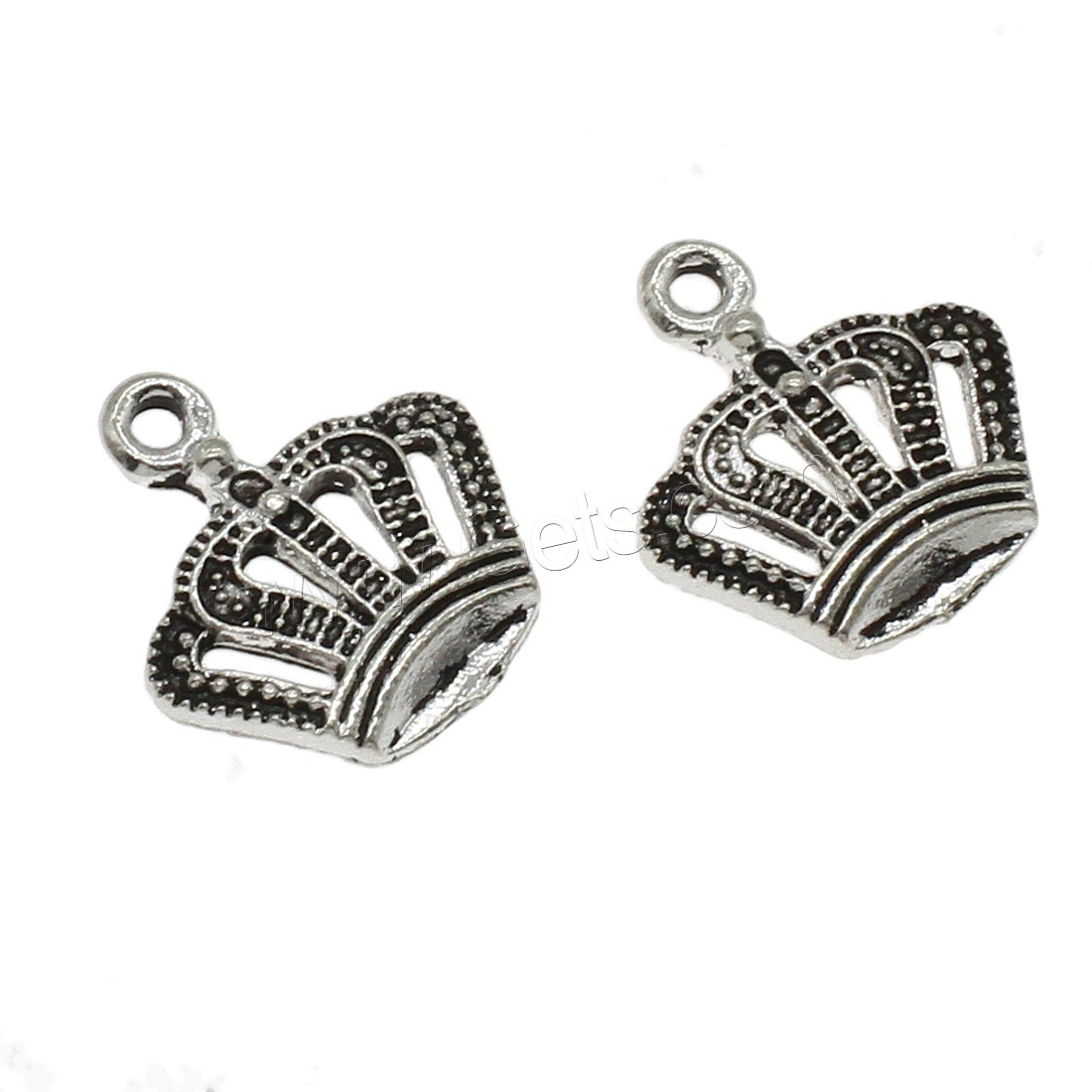 Zinc Alloy Crown Pendants, plated, hollow, more colors for choice, 15x16.5x2mm, Hole:Approx 1.6mm, Approx 833PCs/KG, Sold By KG