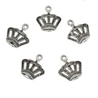 Zinc Alloy Crown Pendants, plated, hollow Approx 1.6mm, Approx 