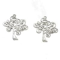 Zinc Alloy Hollow Pendants, Tree, plated Approx 2.5mm, Approx 