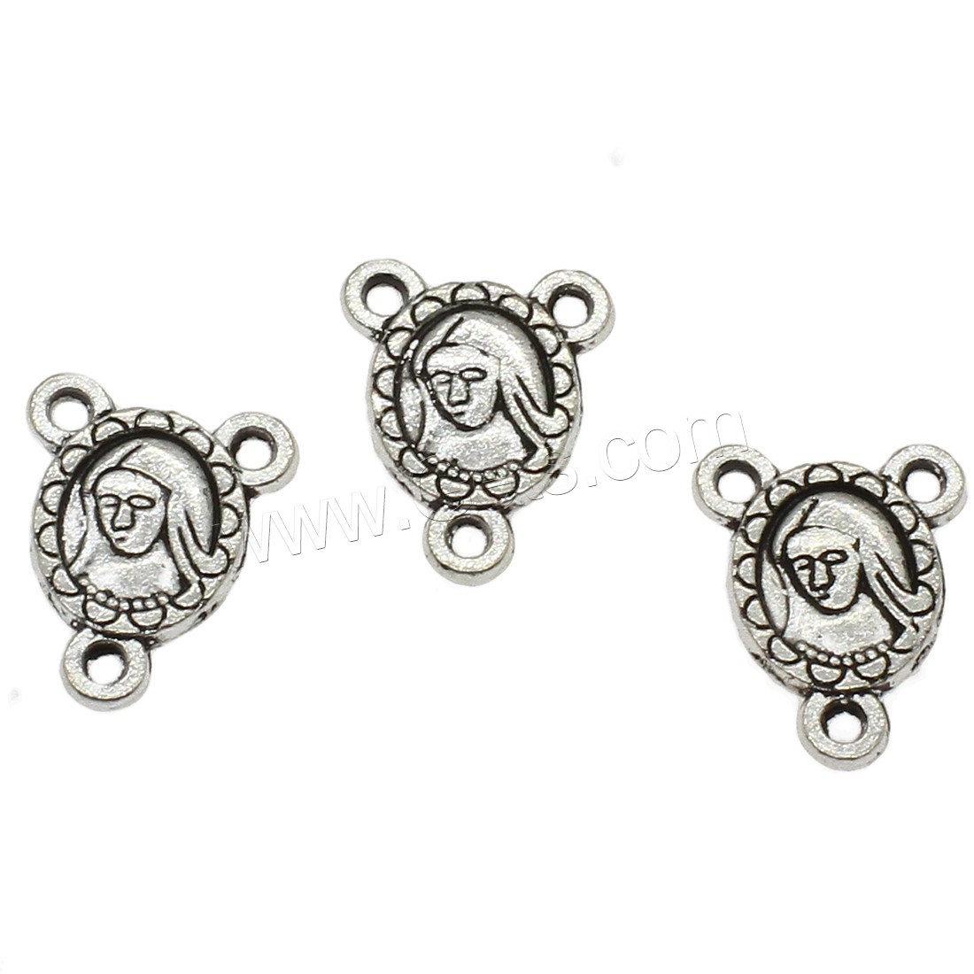 Zinc Alloy Charm Connector, plated, 1/2 loop, more colors for choice, 11x14x1.7mm, Hole:Approx 1.4mm, Approx 1250PCs/KG, Sold By KG