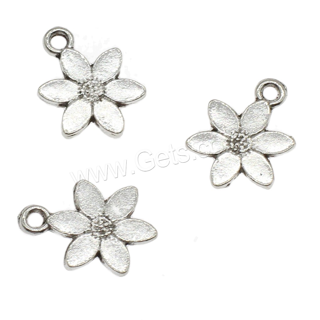 Zinc Alloy Flower Pendants, plated, more colors for choice, 11.5x16.5x1.4mm, Hole:Approx 1.7mm, Approx 1111PCs/KG, Sold By KG