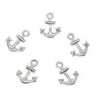 Zinc Alloy Ship Wheel & Anchor Pendant, plated Approx 1.5mm, Approx 