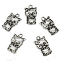 Zinc Alloy Animal Pendants, Cat, plated Approx 1.6mm, Approx 