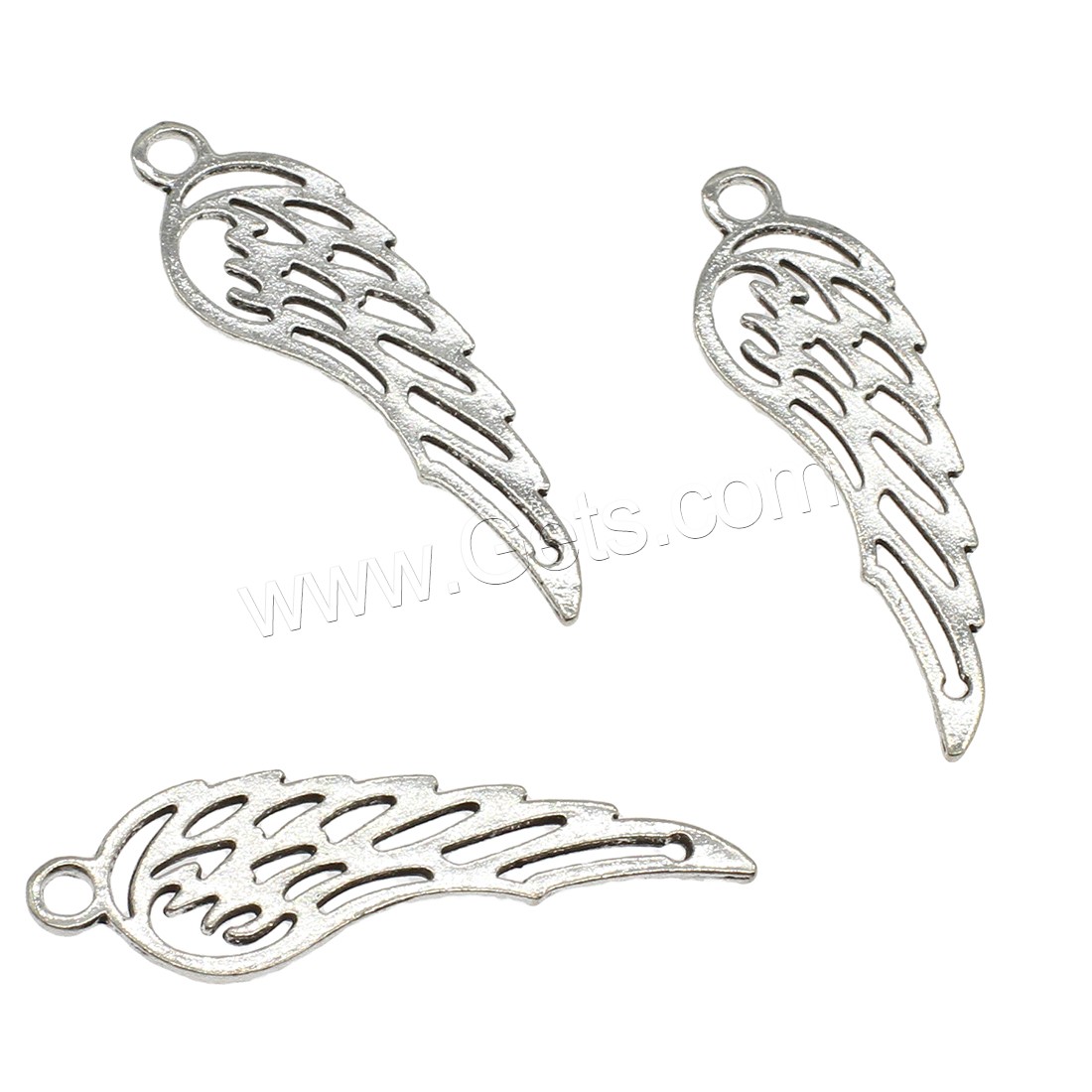 Wing Shaped Zinc Alloy Pendants, plated, hollow, more colors for choice, 12x38x1mm, Hole:Approx 2.5mm, Approx 625PCs/KG, Sold By KG
