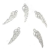 Wing Shaped Zinc Alloy Pendants, plated, hollow Approx 2.5mm, Approx 