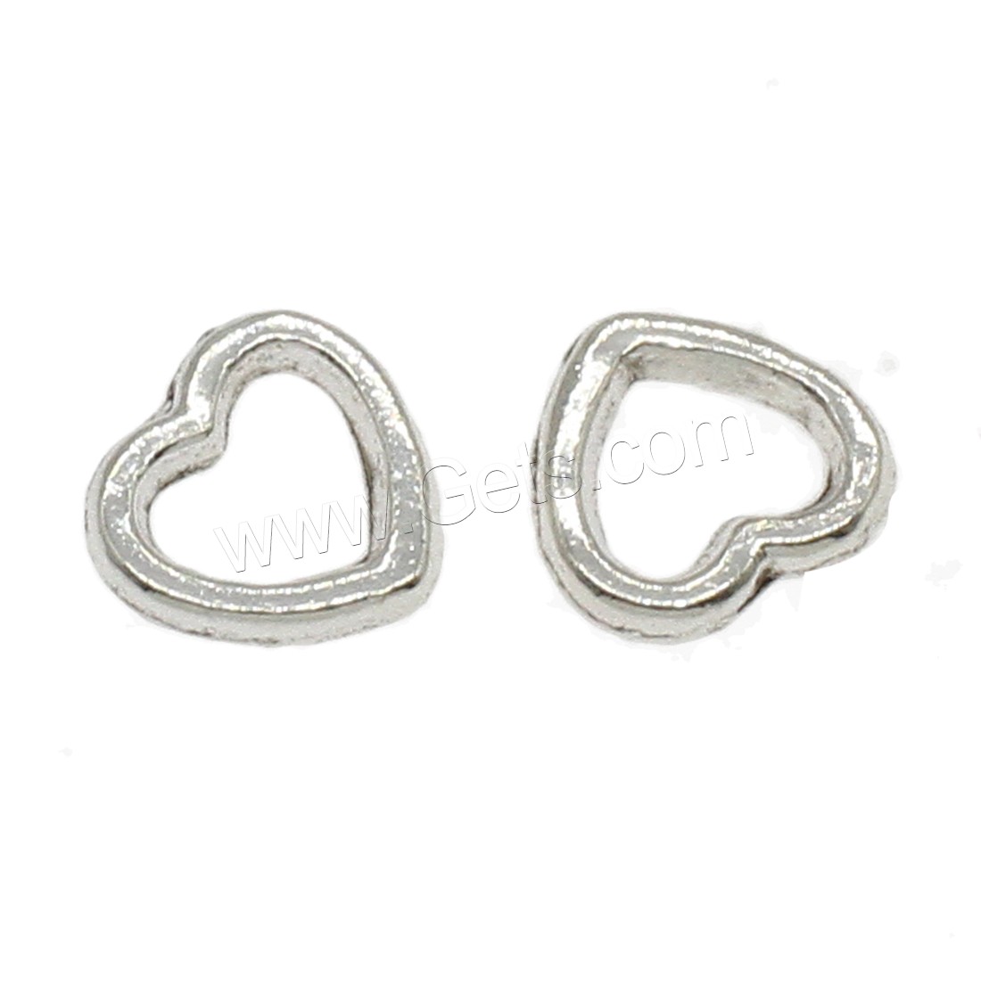 Zinc Alloy Findings, Heart, plated, hollow, more colors for choice, 10.5x10x2.2mm, Approx 1666PCs/KG, Sold By KG
