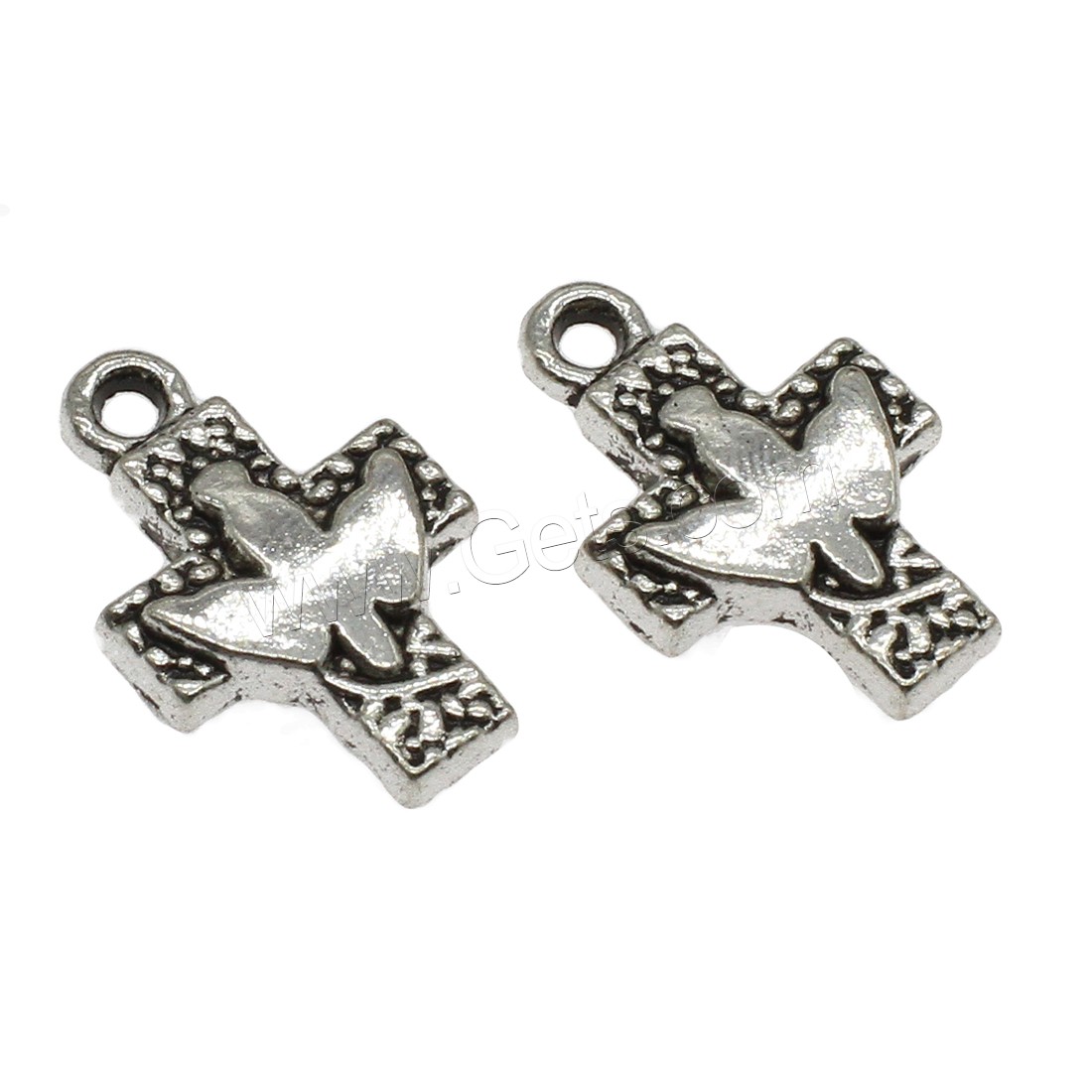 Zinc Alloy Cross Pendants, plated, more colors for choice, 16x24.5x3.5mm, Hole:Approx 2.5mm, Approx 400PCs/KG, Sold By KG