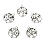 Zinc Alloy Hollow Pendants, Tree, plated Approx 1.7mm, Approx 