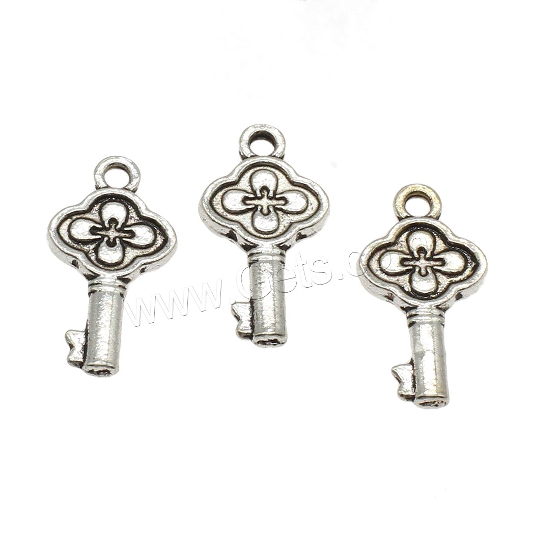 Zinc Alloy Key Pendants, plated, more colors for choice, 11x20.5x1.8mm, Hole:Approx 1.9mm, Approx 1000PCs/KG, Sold By KG