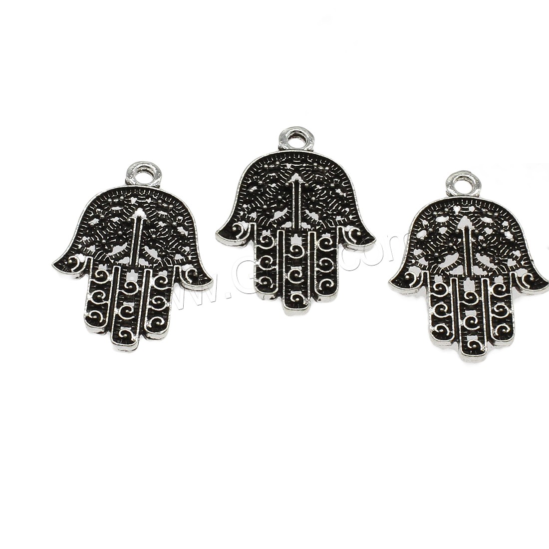 Zinc Alloy Hamsa Pendants, plated, more colors for choice, 20.8x28x2mm, Hole:Approx 2mm, Approx 500PCs/KG, Sold By KG