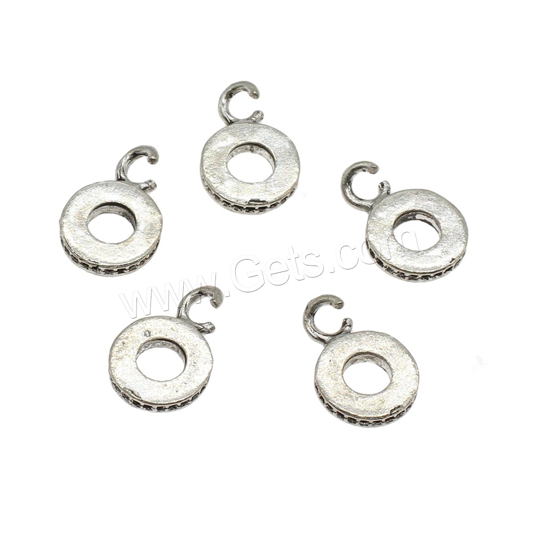 Zinc Alloy Jewelry Pendants, Donut, plated, more colors for choice, 9.5x14.5x2mm, Hole:Approx 1mm, Approx 2500PCs/KG, Sold By KG