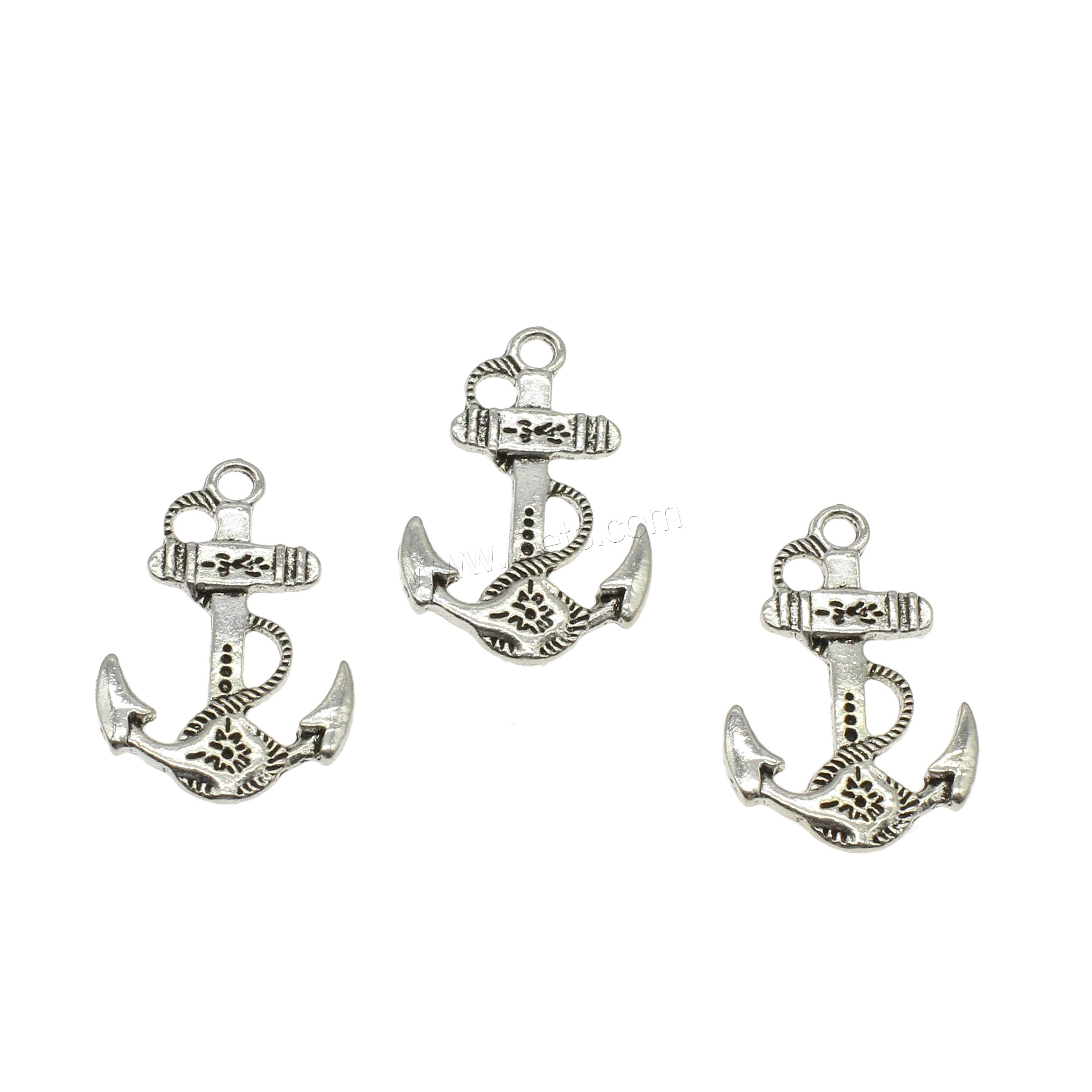 Zinc Alloy Ship Wheel & Anchor Pendant, plated, more colors for choice, 17.5x27.5x1.7mm, Hole:Approx 2mm, Approx 500PCs/KG, Sold By KG