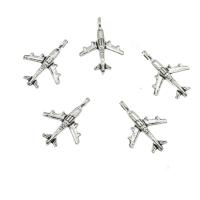 Vehicle Shaped Zinc Alloy Pendants, Airplane, plated Approx 1.5mm, Approx 