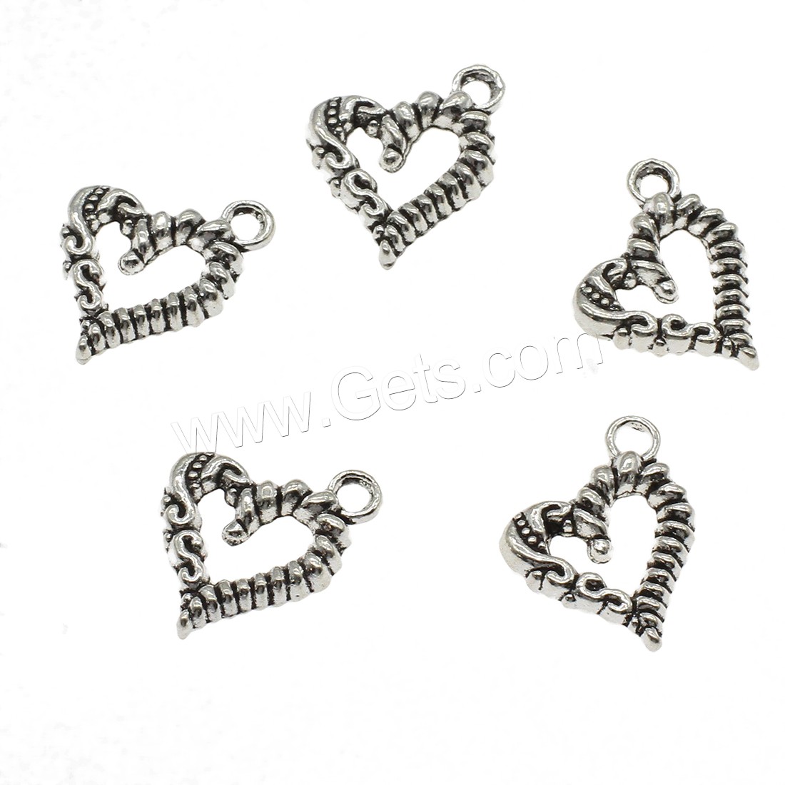 Zinc Alloy Heart Pendants, plated, hollow, more colors for choice, 17x22x3mm, Hole:Approx 2.3mm, Approx 434PCs/KG, Sold By KG