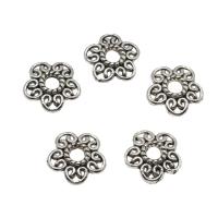 Zinc Alloy Bead Caps, Flower, plated, hollow Approx 2.5mm, Approx 