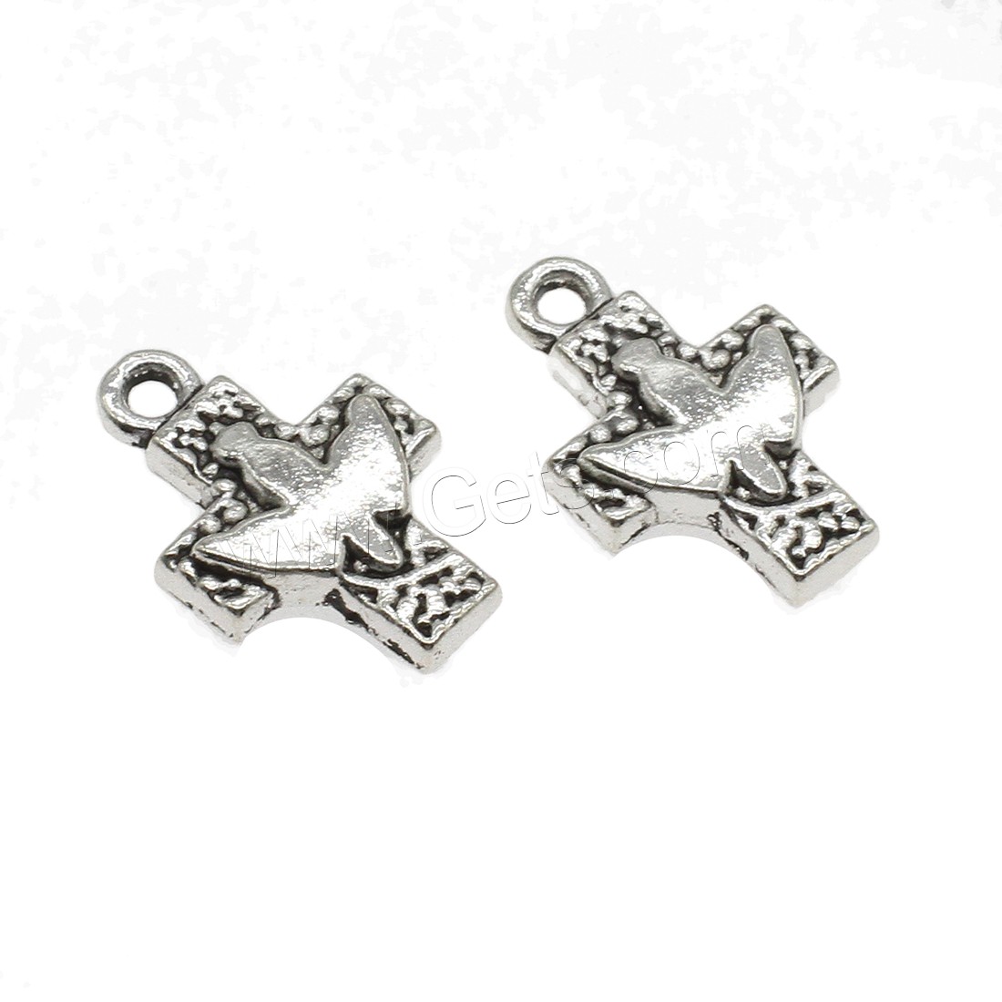 Zinc Alloy Cross Pendants, plated, more colors for choice, 16x24.5x3.5mm, Hole:Approx 2.2mm, Approx 500PCs/KG, Sold By KG